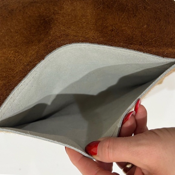 Canoe Brown Calfhair Envelope Clutch - Picture 9 of 10